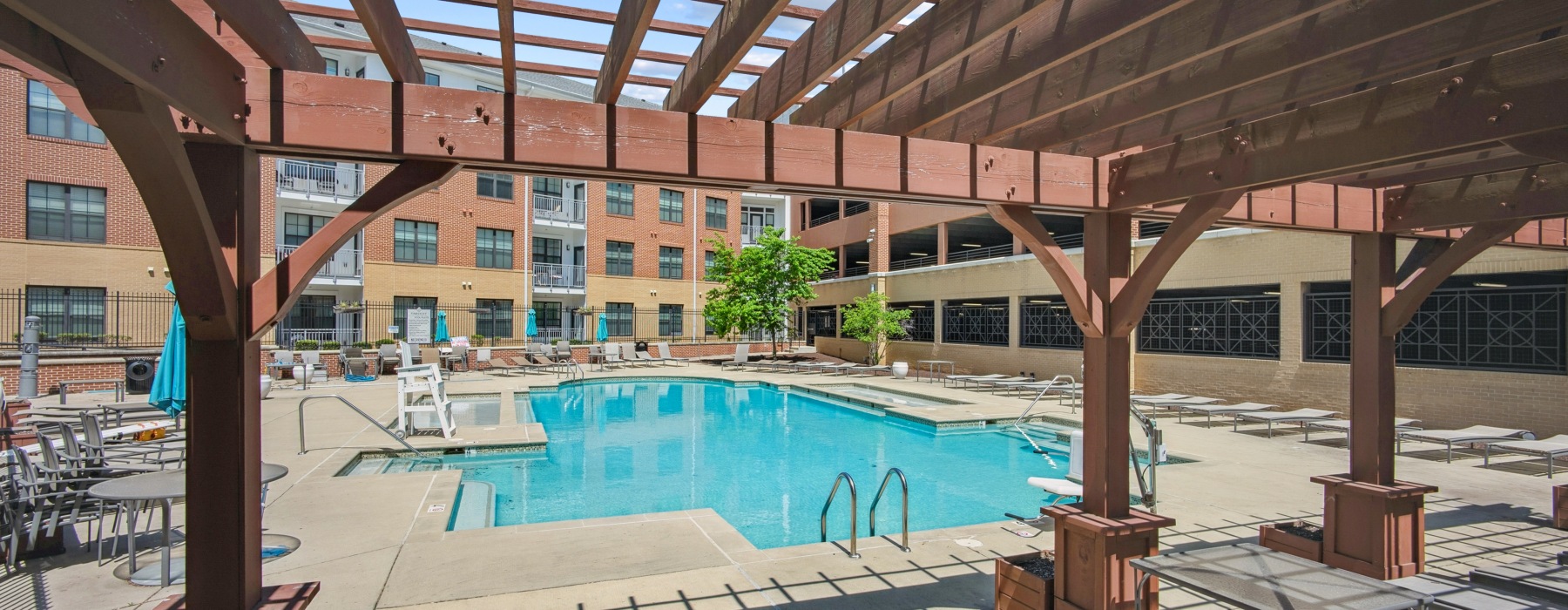 Resort-style swimming pool