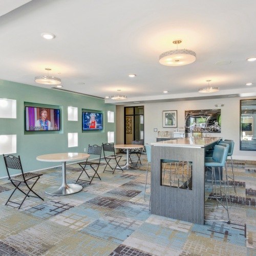 coworking space with table and ample seating